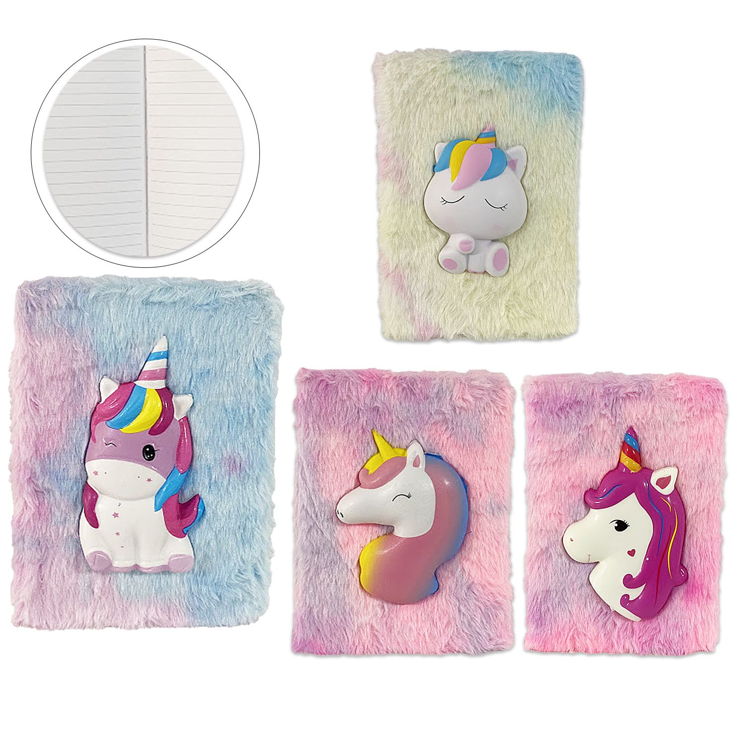 AGENDA PELUCHE UNICORNIO LINEAS