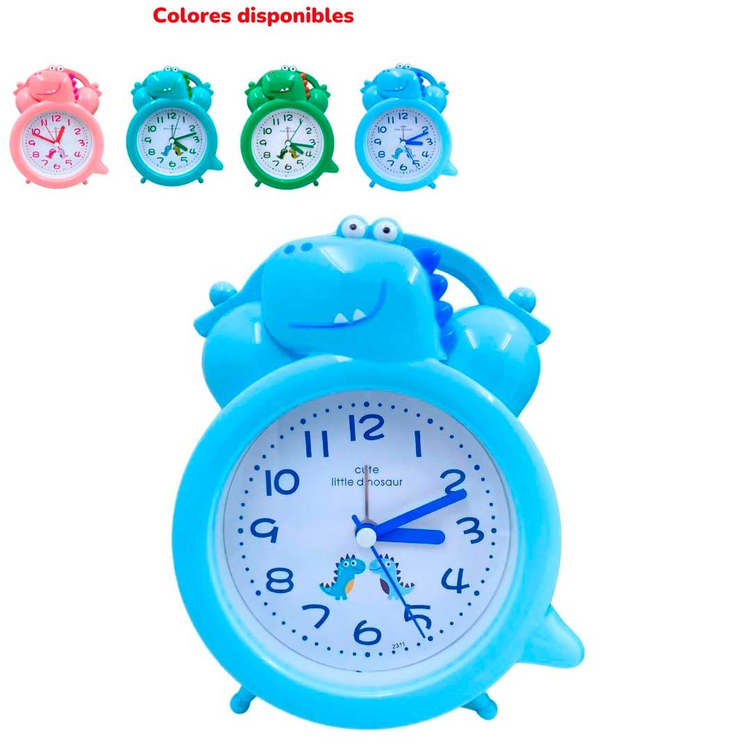 RELOJ DESPERTADOR DINOSAURIO BMR-4160