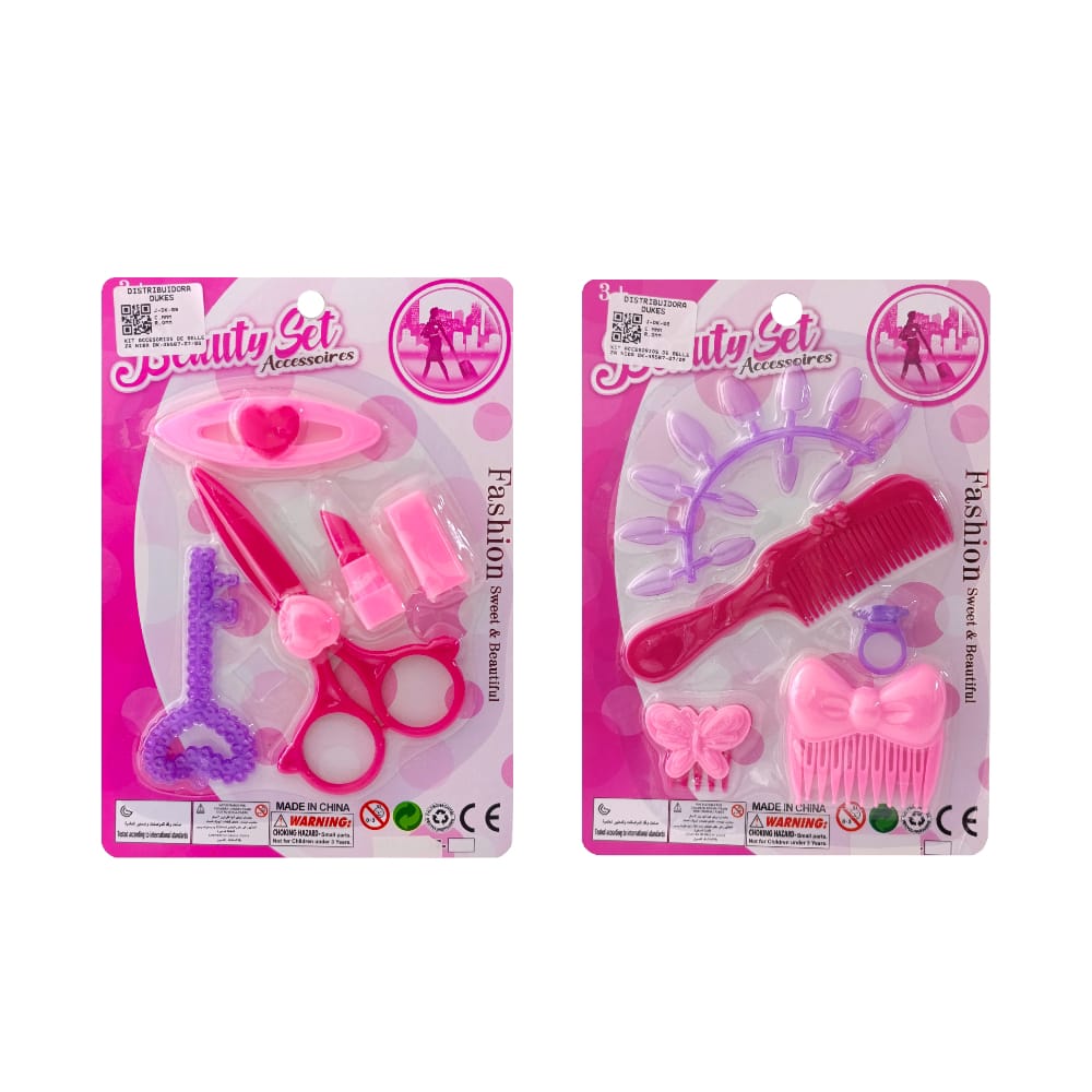 KIT ACCESORIOS DE BELLEZA NIÑA DK-455B7-07/08 SAS