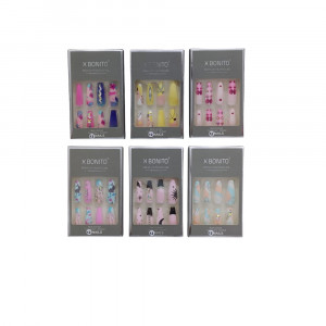 UÑA POSTIZA ESTAMPADA EN CAJA DK-2222 (PQTX12)