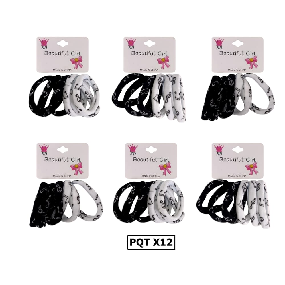 CAUCHO LICRA BYN ESTAMPADO NOTAS MUSICALES DK-1198 (PQTX12)