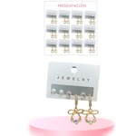 DZ. TOPO Y ARETE LUJO*3PCS BMR-4021-6