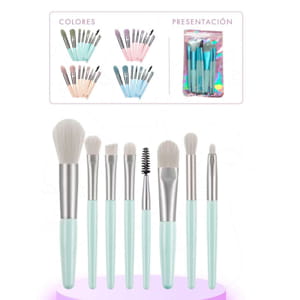 SET DE BROCHAS Y PINCELES*8pcs BMR-3804