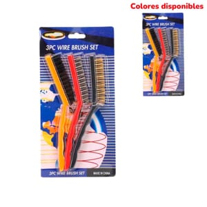 CEPILLO ALAMBRE COLORES*3pcs BMR-3413