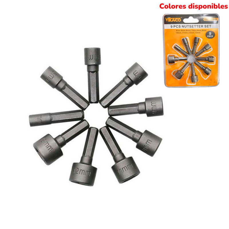 COPAS MAGNETICAS PARA TALADRO*9PCS TK-1888