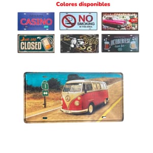 PLACA DECORATIVA 15*30cm BMR-4081