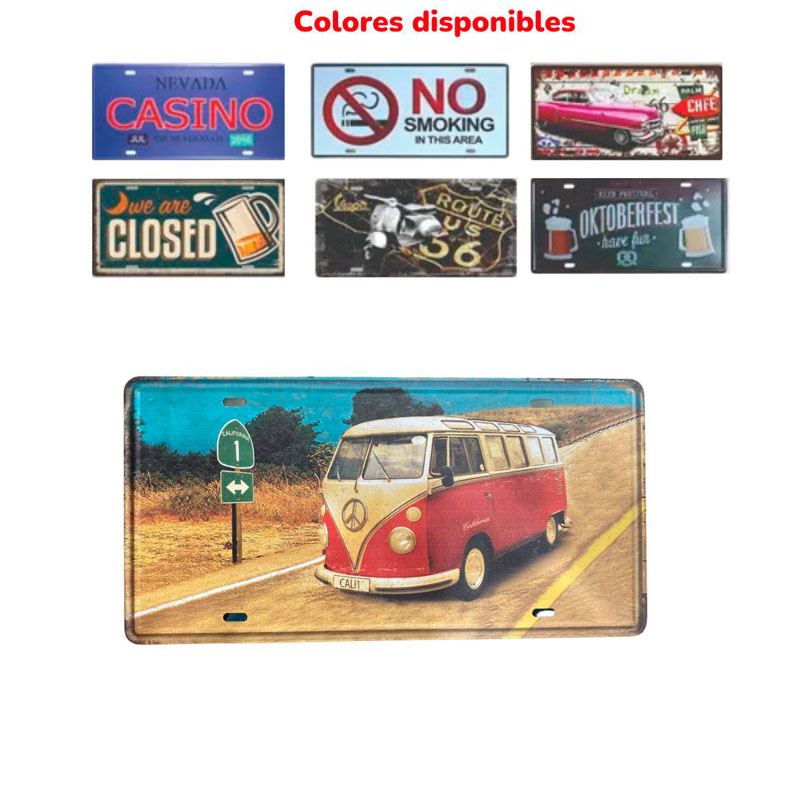 PLACA DECORATIVA 15*30cm BMR-4081