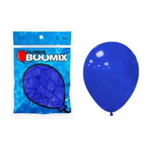 GLOBO DE LATEX LISO AZUL R12X12 (PQTX12)´