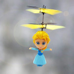 Dron Helicóptero Con Sensor Infrarrojo Operado A Mano Recargable Con USB, Elsa Frozen al por mayor
