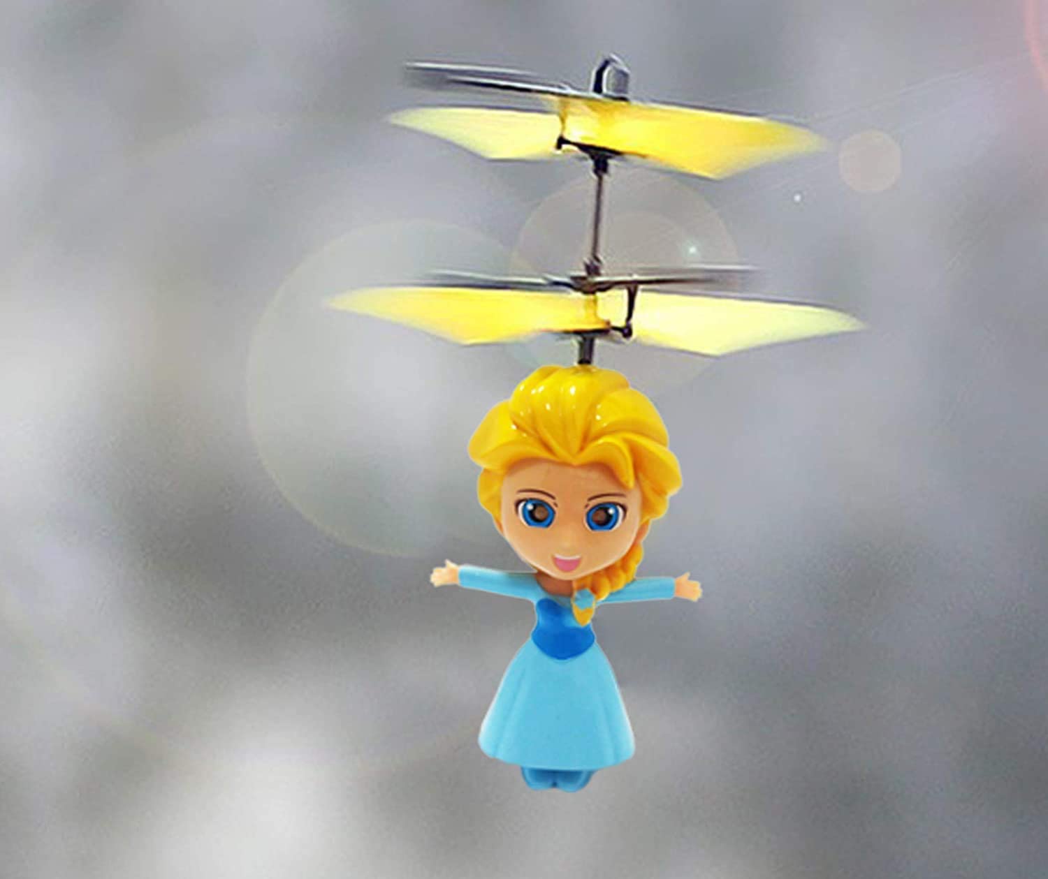 Dron Helicóptero Con Sensor Infrarrojo Operado A Mano Recargable Con USB, Elsa Frozen al por mayor