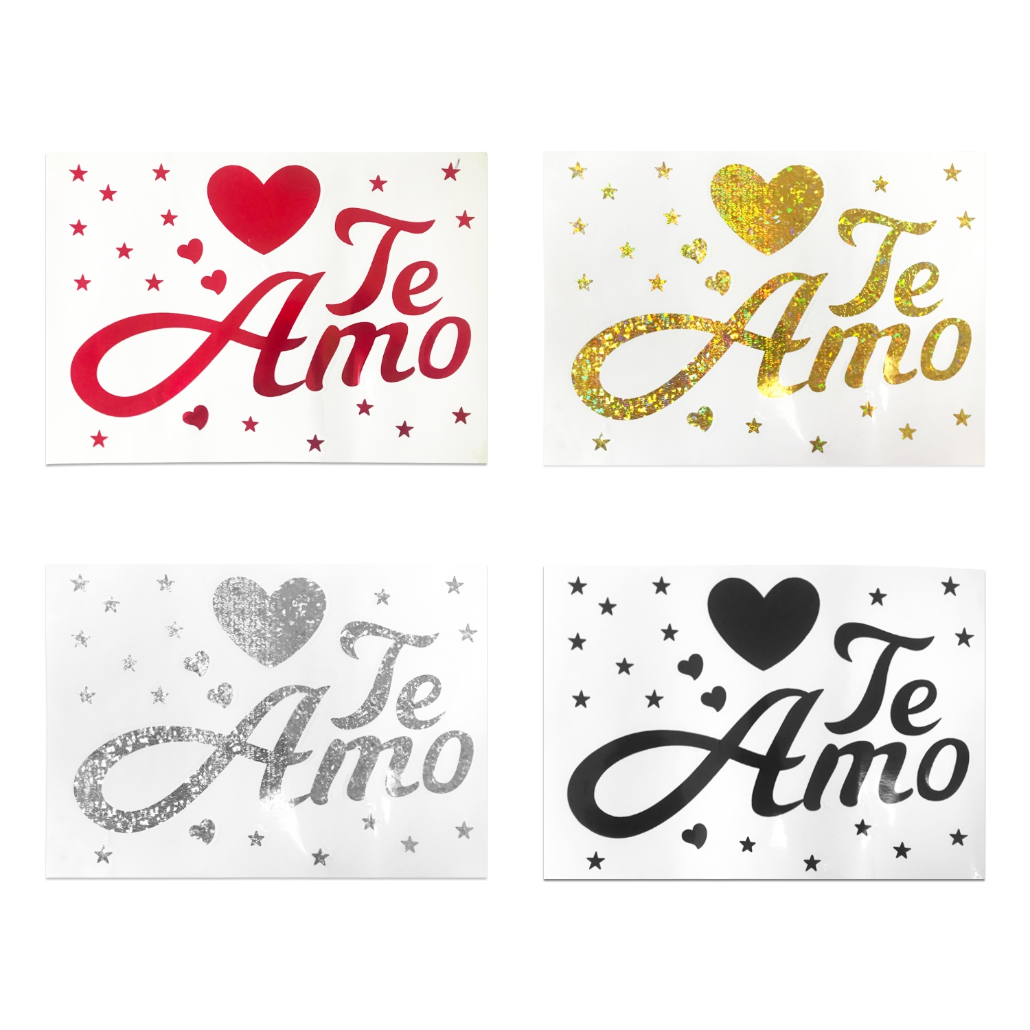 STICKER DE GLOBO TE AMO (PQT X 50) (PQT X COLOR)