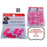 DZ. CHAQUIRAS PARA EL CABELLO ROSADOS BMR-3070-7