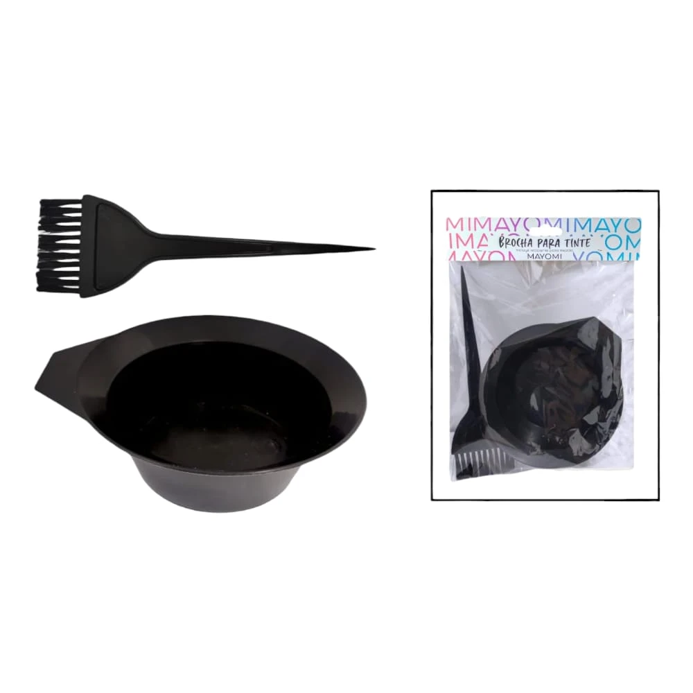 BROCHA TINTE + RECIPIENTE BOLSA