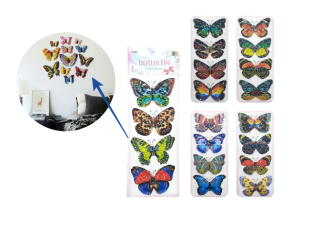 STICKER MARIPOSA PQ X4