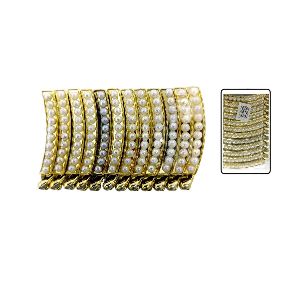 GANCHO BANANA PERLA GD DORADO