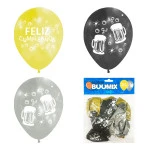 GLOBO DE LATEX CERVEZA FELIZ CUMPLEAÑOS R12
