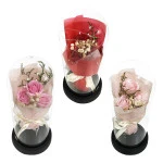 RAMO ROSAS ENCAPSULADAS FELIZ DIA