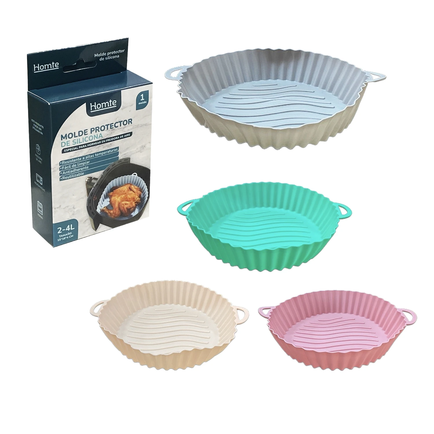 CANASTILLA DE SILICONA PARA OLLA FREIDORA EN CAJA