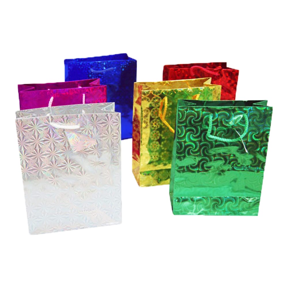 BOLSA REGALO HOLOGRAMA 23*27*8CM (PQTX12)