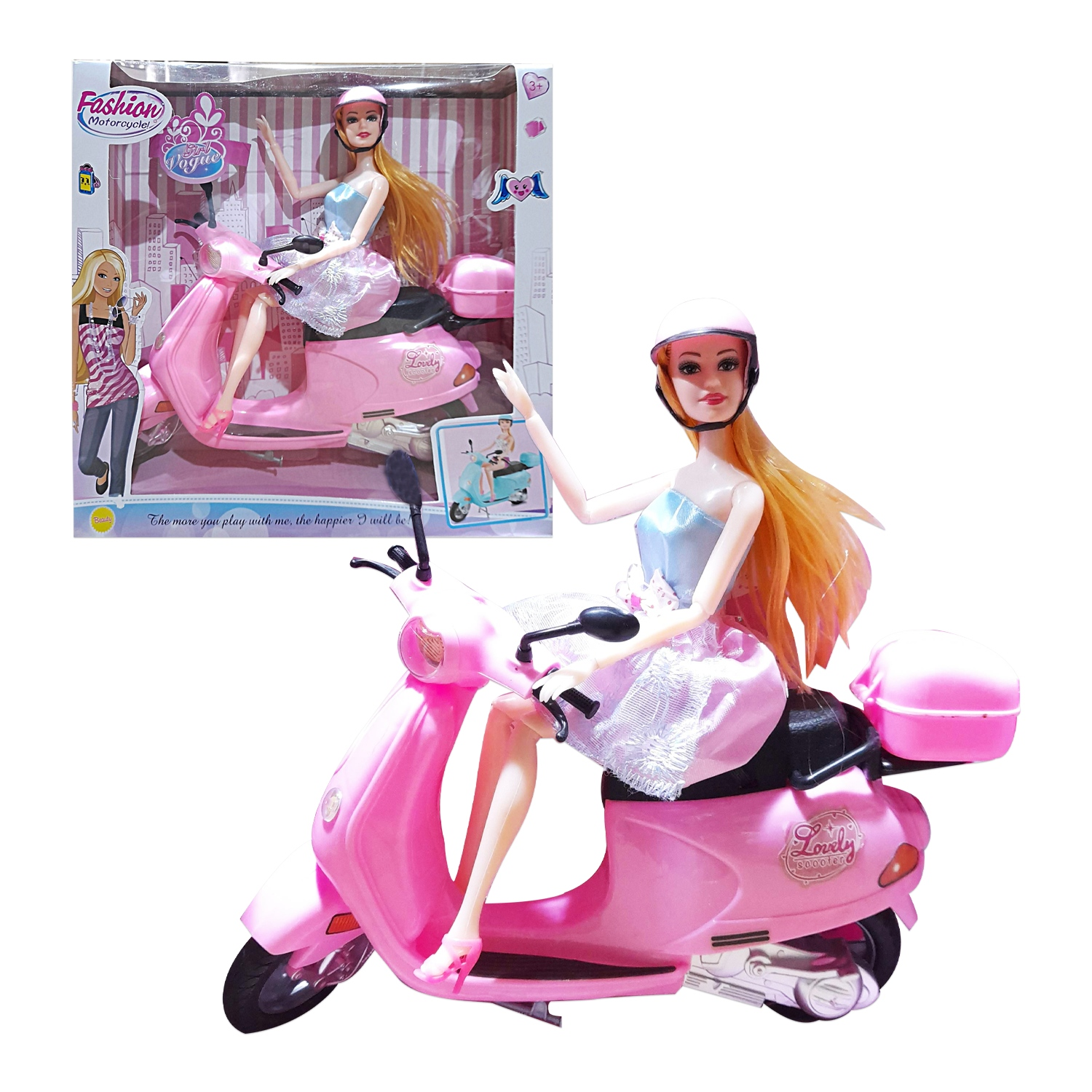 Moto con Barbie en Caja al por Mayor Ideal para Revendedores y Juguetes Divertidos DonBodegon Mayorista Todo al po