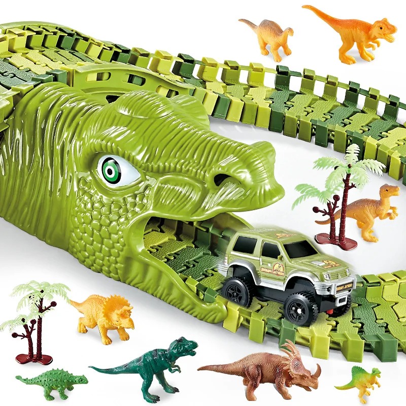 Pista de dinosaurios en caja para niños al por mayor