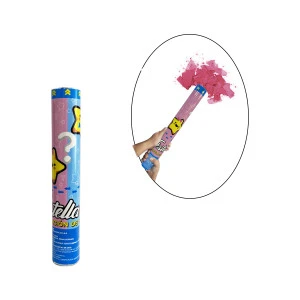 LANZA CONFETTI ROSADO 30CM