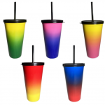 VASO PITILLO COLORES 600ML (PQTX12)