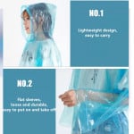 Capa Impermeable desechable para niños y niñas estilo poncho + estuche tipo llavero