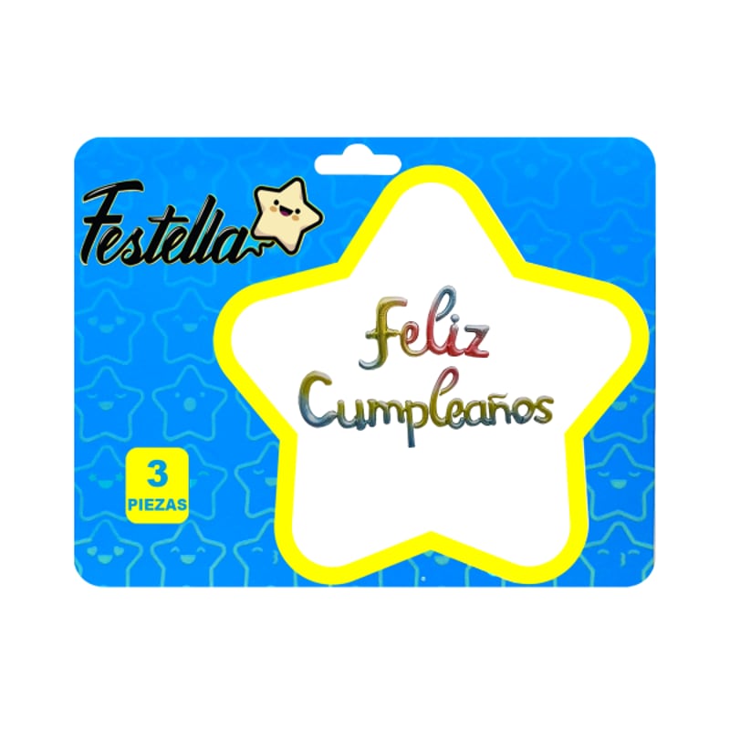 GLOBO FELIZ CUMPLEAÑOS CURSIVO DEGRADE(PQTX12)