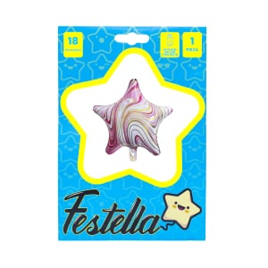 GLOBO ESTRELLA AGATA FUCSIA 18";