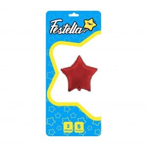 GLOBO ESTRELLA ROJO 5" X2