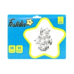 KIT GLOBO ESTRELLA X12 PLATEADO