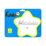 GLOBO FELICIDADES PLATEADO(PQTX12)