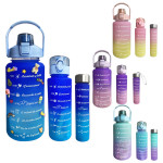 TERMO MOTIVACIONAL X3 PINES Y STIKER 2000ML-800ML -300ML