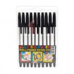 SET LAPICERO NEGRO X10