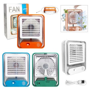 MINI VENTILADOR Y HUMIFICADOR PORTATIL RECARGABLE,