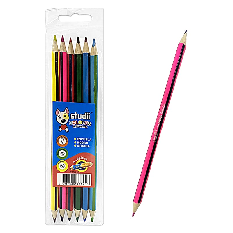 SET DE COLOR DOBLEPUNTAS X6