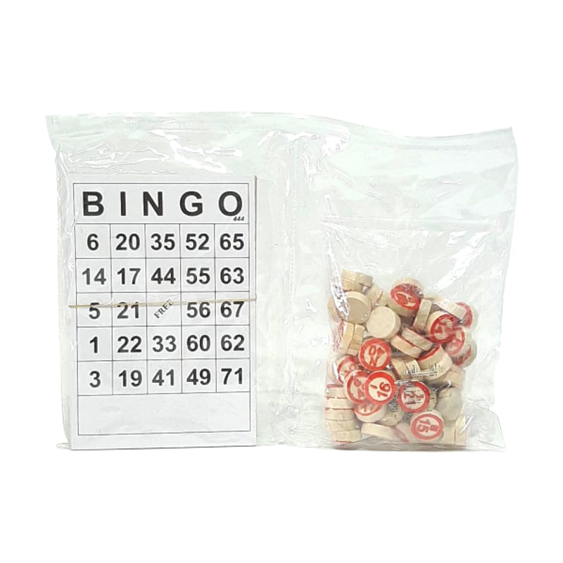 BINGO MADERA EN BOLSA