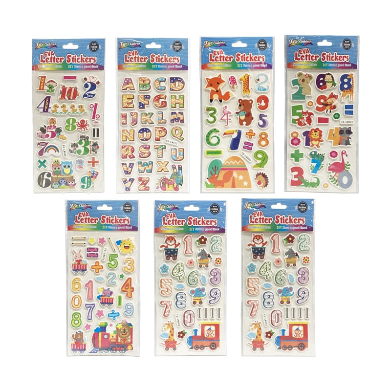 STICKER INFANTIL ABECEDARIO (PQT X 10 UND) (PQT X MOD)