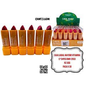 CAJA LABIAL MAYOMI VITAMINA C*24PCS BMR-2933