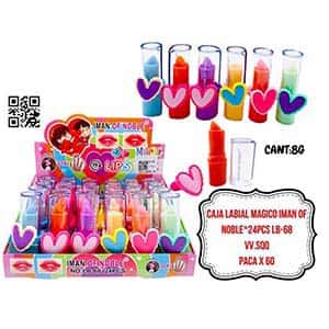 CAJA LABIAL MAGICO IMAN OF NOBLE*24PCS LB-68