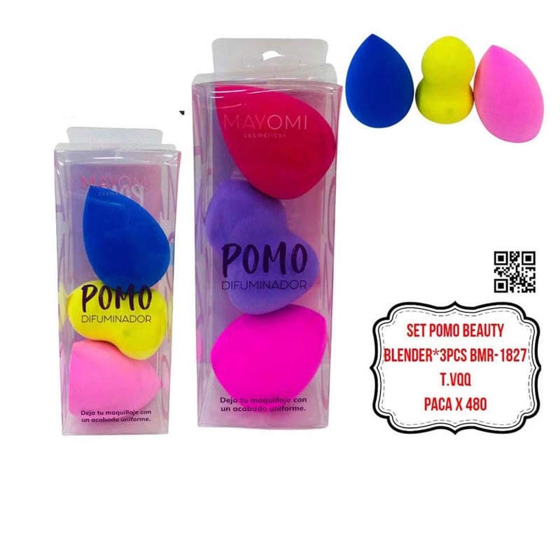 SET POMO BEAUTY BLENDER MAYOMI*3PCS BMR-1827