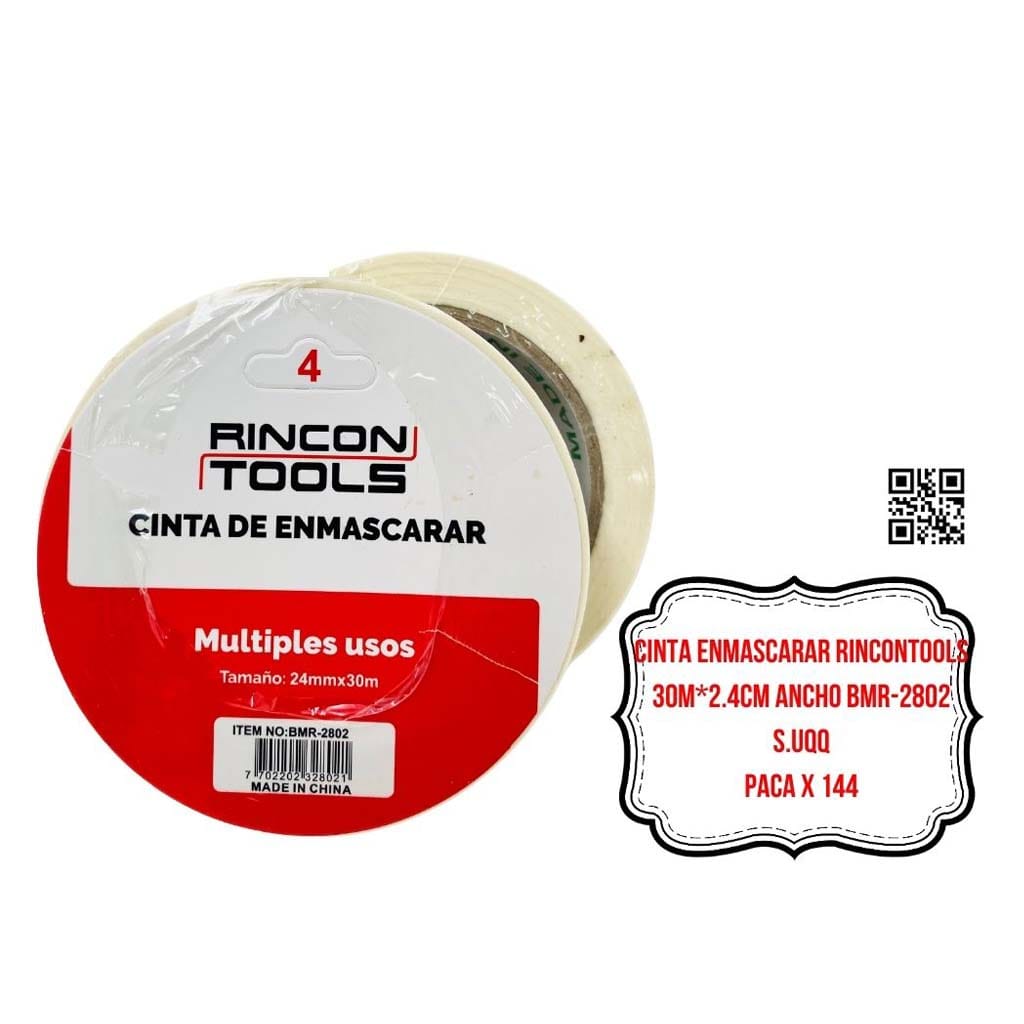 CINTA ENMASCARAR RINCONTOOLS 30M*2.4CM ANCHO BMR-2802