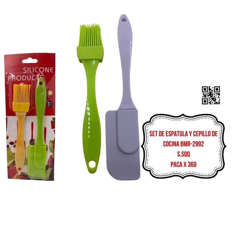 SET DE ESPATULA Y CEPILLO DE COCINA BMR-2992