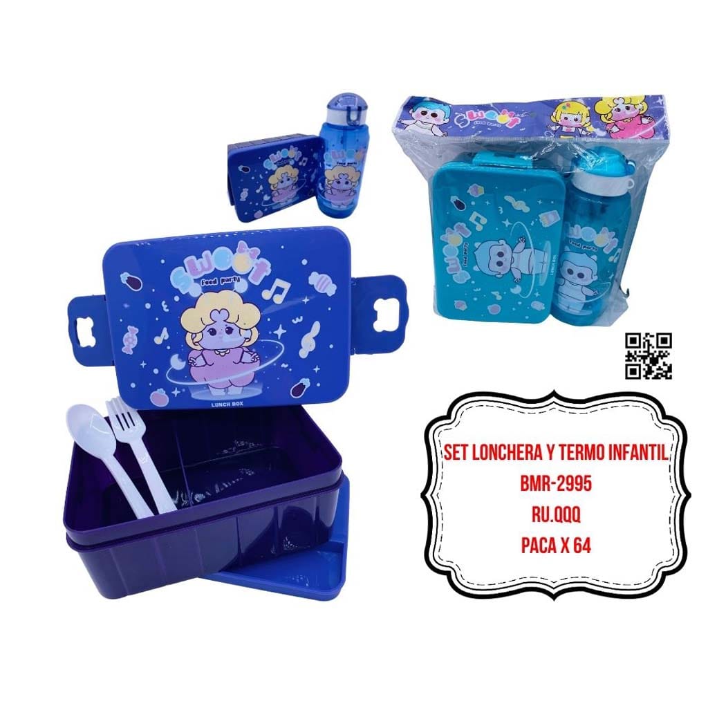 SET LONCHERA Y TERMO INFANTIL BMR-2995