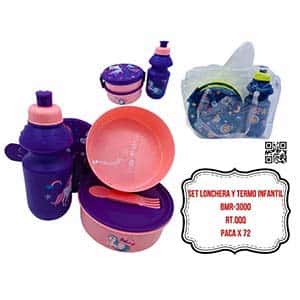 SET LONCHERA Y TERMO INFANTIL BMR-3000