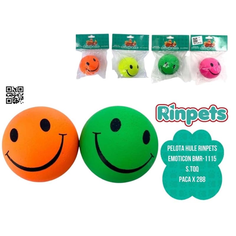 PELOTA HULE RINPETS EMOTICON BMR-1115