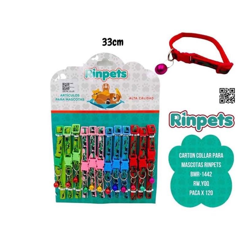 CARTON COLLAR PARA MASCOTAS RINPETS BMR-1442