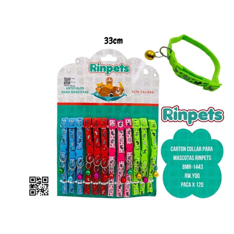 CARTON COLLAR PARA MASCOTAS RINPETS BMR-1443