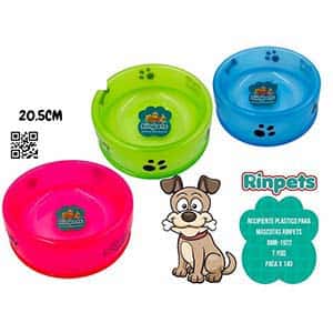 RECIPIENTE PLASTICO PARA MASCOTAS RINPETS 20.5CM BMR-1922